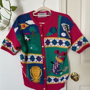 Vintage Handmade Knit Women's Cardigan